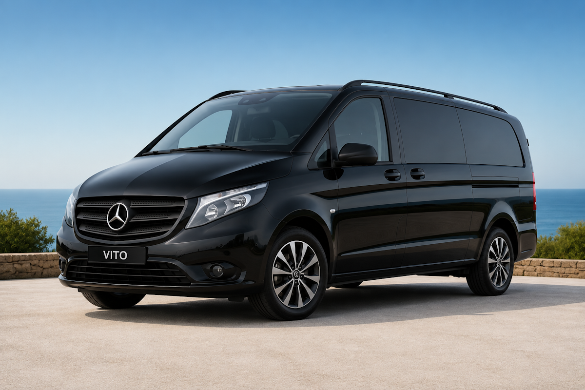 Mercedes Vito van for shuttle transfers in Zakynthos